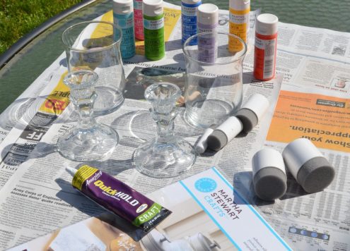 Silkscreen painted glasses