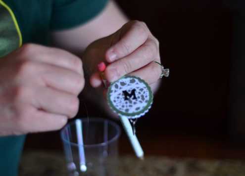 Tutorial: Monogram Candle Holder