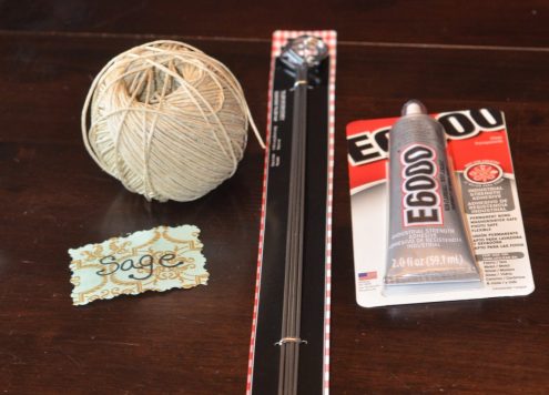 Tutorial: Barbecue skewer garden markers