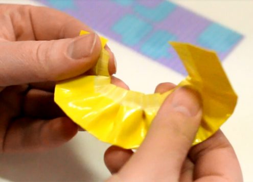 duct tape flower step 4