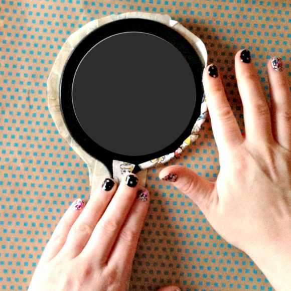 Duct tape hand mirror - simple and fun craft!