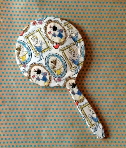 Disney Princess duct tape hand mirror - simple and fun craft!