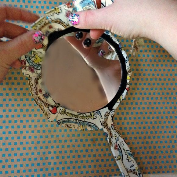 Disney Princess duct tape hand mirror - simple and fun craft!