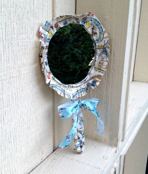 Disney Princess duct tape hand mirror - simple and fun craft!