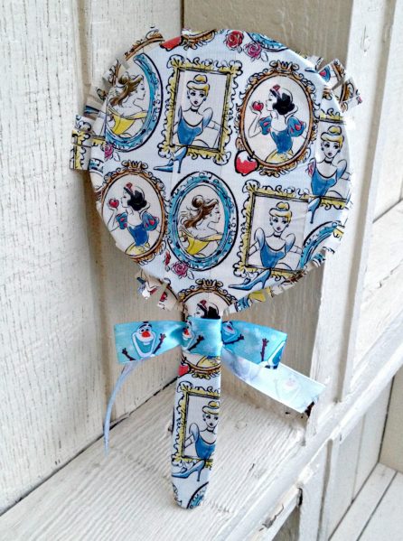 Disney Princess duct tape hand mirror - simple and fun craft!