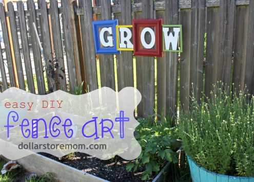 Make Easy DIY Fence Art