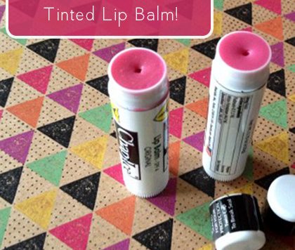 Turn regular lip balm into tinted lip balm! Check out how easy it is to transform cheap lip balm into any shade you want using stuff from the dollar store. Your lips will feel great and look great, all for just a couple bucks. Watch the how-to video or follow our written directions.