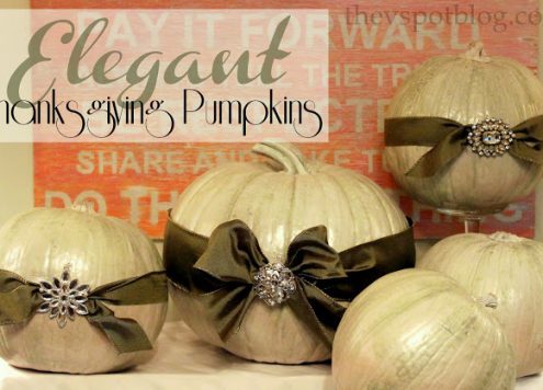 Elegant Pumpkin Centerpiece (via dollarstorecrafts.com)