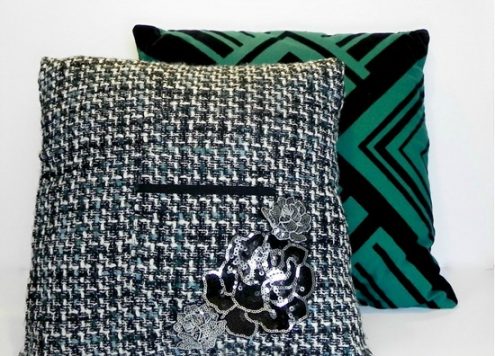 Embellisha Pillow with Dollar Store Hair Accessories