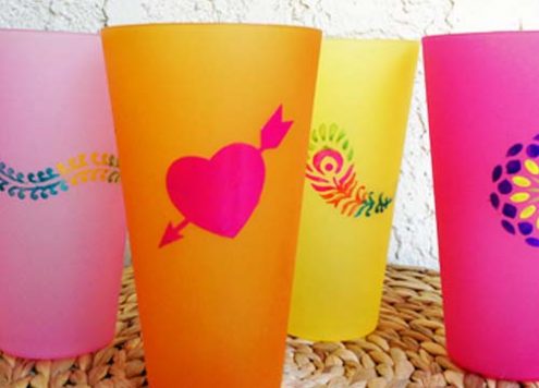 Make Enameled Plastic Tumblers