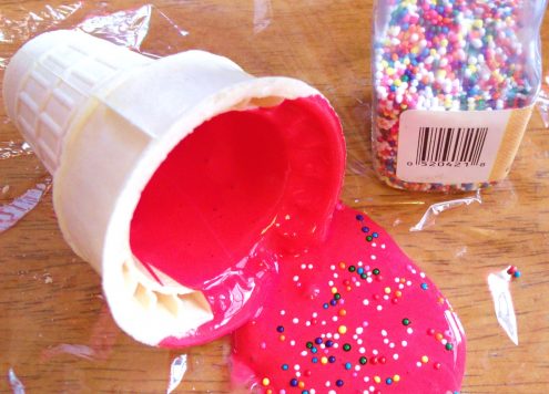Make an April Fool's Day Fake Ice Cream Spill