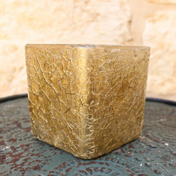 faux cracked votive
