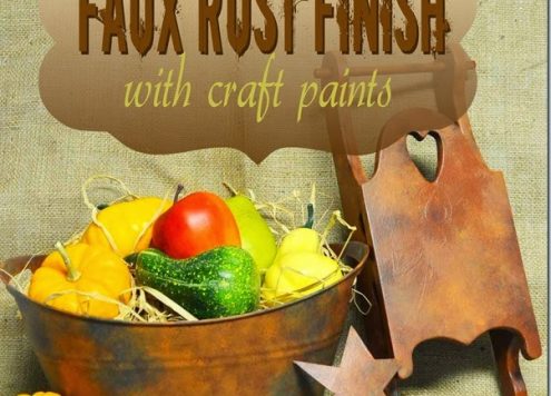 Paint a Faux Rust Finish