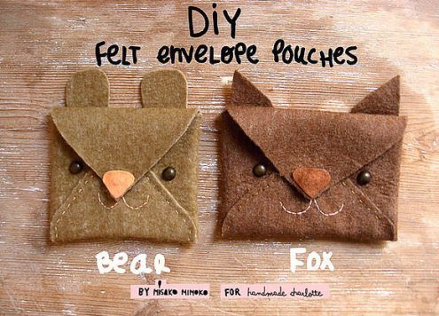 Make Felt Animal Envelopes