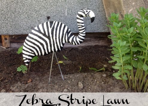 Tutorial: Zebra Stripe Lawn Flamingo
