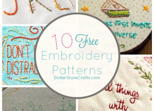 10 Free Typographical Embroidery Patterns