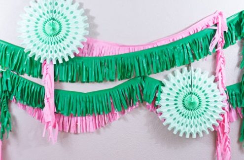 DIY Fringed Garland