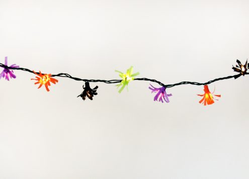 Make a fringed light string