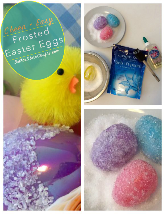 Tutorial:  Cheep + Easy Frosted Easter Eggs