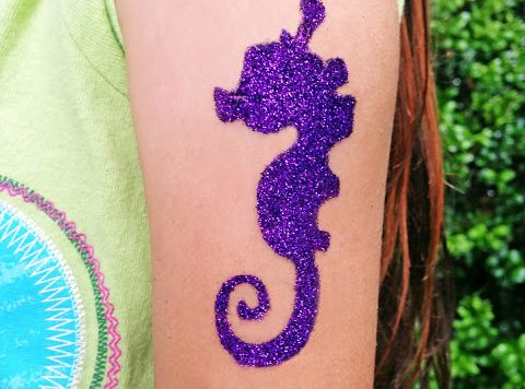 DIY Glitter Tattoos