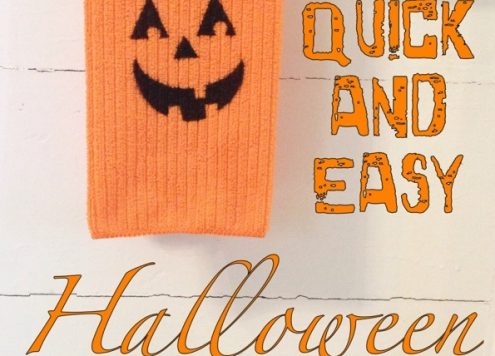 Make a Stenciled Halloween Towel