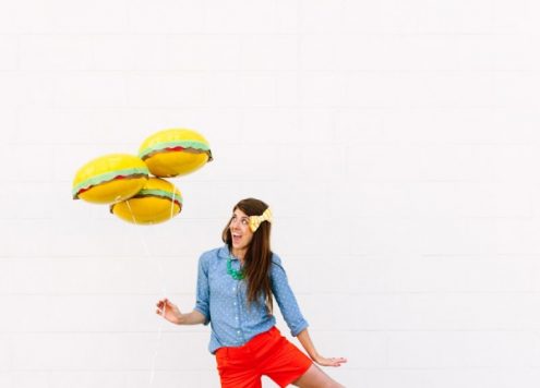Make Hamburger Balloons