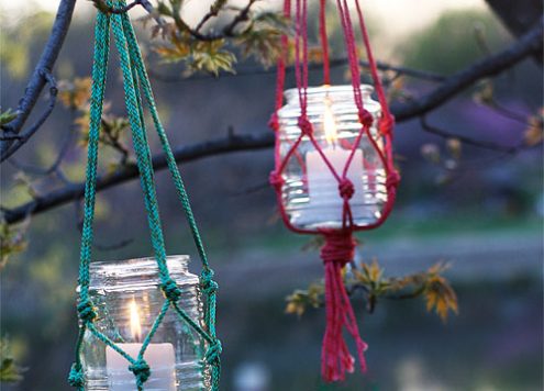 mason jar candle holder