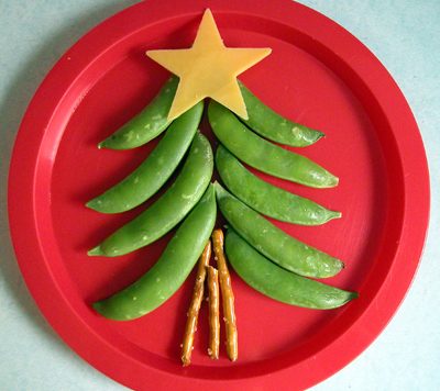 healthy christmas tree snack