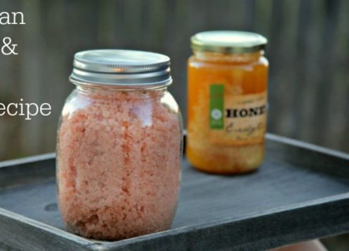 HImalayan Sea Salt & Honey Scrub Recipe - Dollar Store Crafts