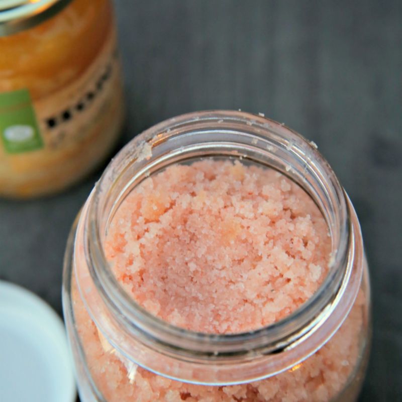 HImalayan Sea Salt & Honey Scrub Recipe - Dollar Store Crafts