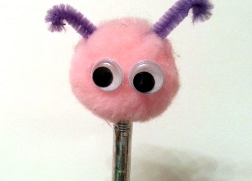 monster pencil topper