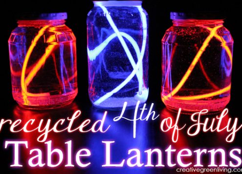 glow sticks in water