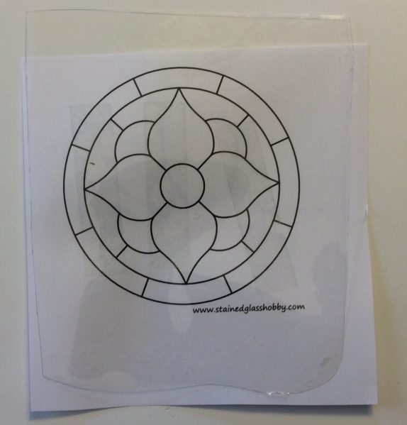 faux stained glass suncatcher