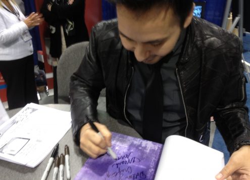 Mark Montano autographing