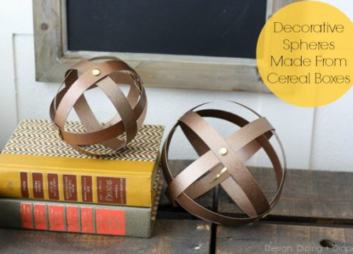 Make Recycled Faux Metal Spheres