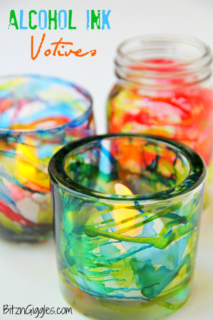 Ink Splatter Votive Holder