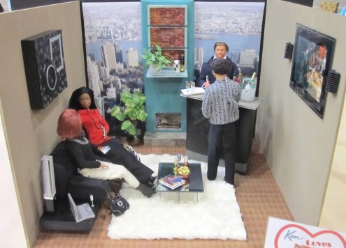 Ken's bachelor pad (via dollarstorecrafts.com)