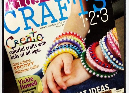 kids crafts 1-2-3 magazine available in the Walmart craft department