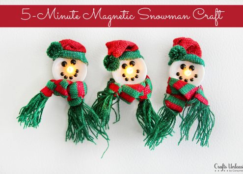 Light-Up Snowman Magnets