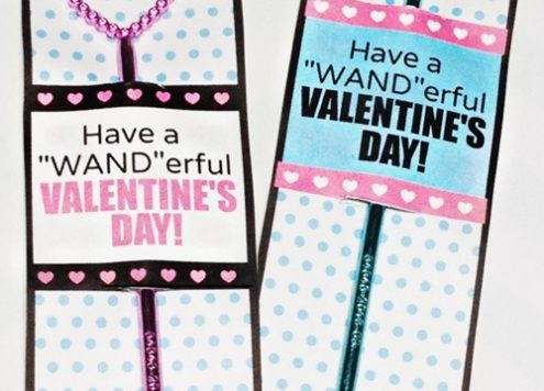 valentine wand and printable