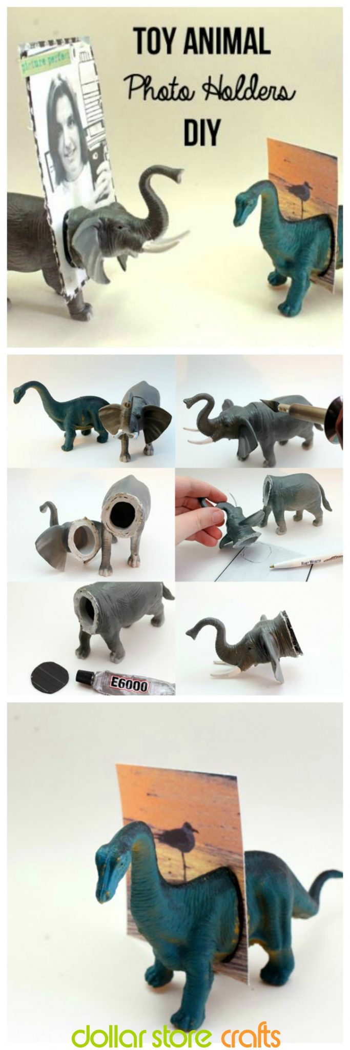 Dinosaur Photo Frame Craft - Dollar Store Crafts