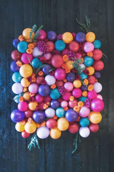 Make a Floral Balloon Photo Backdrop