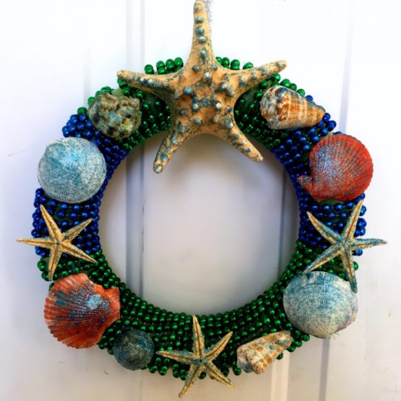 Dollar Store Crafts: Mardi Gras Mermaid Wreath