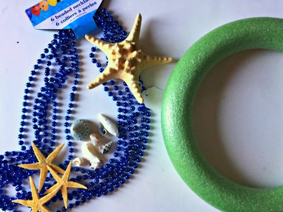 Dollar Store Crafts: Mardi Gras Mermaid Wreath