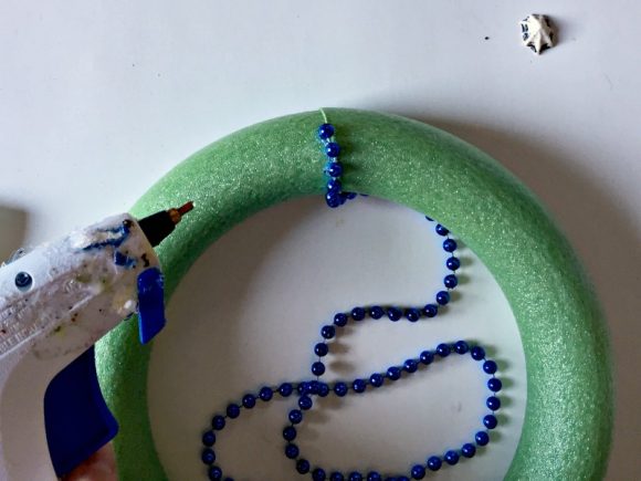 Dollar Store Crafts: Mardi Gras Mermaid Wreath