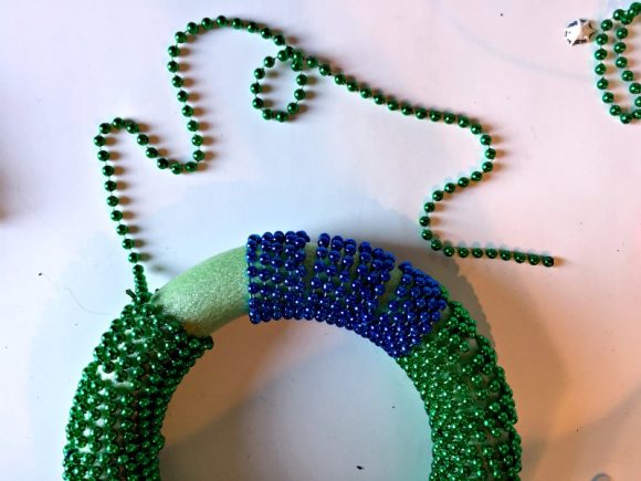Dollar Store Crafts: Mardi Gras Mermaid Wreath