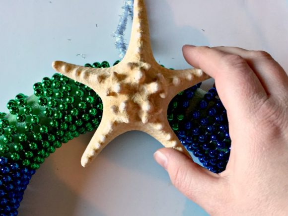 Dollar Store Crafts: Mardi Gras Mermaid Wreath