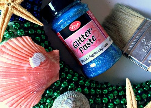 Dollar Store Craft: Mardi Gras Mermaid Wreath