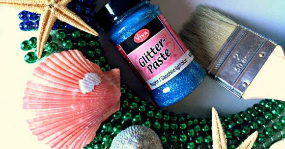 Dollar Store Craft: Mardi Gras Mermaid Wreath