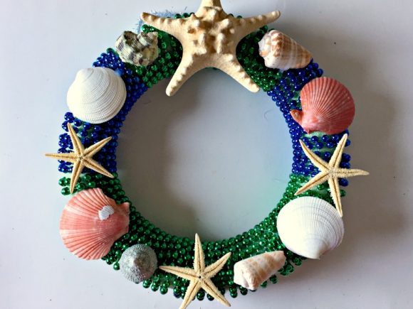 Dollar Store Crafts: Mardi Gras Mermaid Wreath